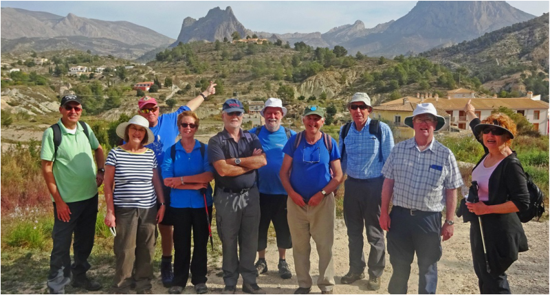 Guided walking group Costa Blanca